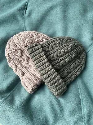 £2.40 • Buy Knitting Pattern Dk And Chunky Cabled Hat Together