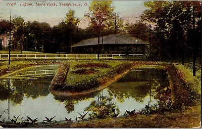 1911 Youngstown Ohio Lagoon At Idora Park Antique Postcard To Hinton WV • $9.29