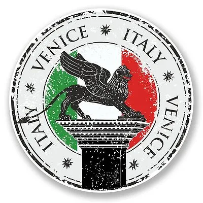 2 X Venice Italy Vinyl Sticker Laptop Travel Luggage Car #6642Â  • £2.99