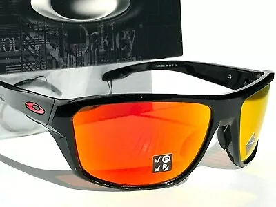 NEW Oakley SPLIT SHOT Black Ducati Red PRIZM POLARIZED RUBY Sunglass 9416-25 • $158.87