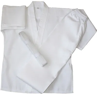 Karate Suit Gi Adult Kids Boys Uniform 100 120 130 140 150 160 170 180 190 200 • £10.99