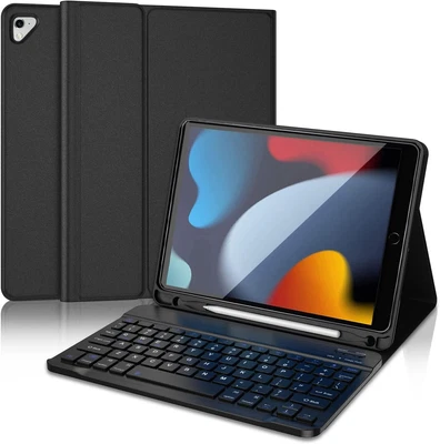 $37.99 • Buy Bluetooth Keyboard Case With Pencil Holder For IPad 10.2  9th 8th 7th Generation