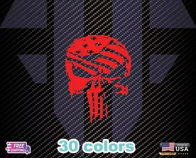 Military Army Punisher Skull Decal Vinyl Truck Windows Car Oracal + Free Gift • $3.75