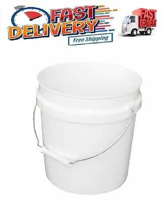 Leaktite 2 Gallon Plastic Paint Bucket With Handle White • $6.99