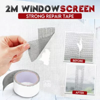 Universal Window Screen Net Anti Mosquito Fly Mesh Sticky Wire Patch Repair Tape • £4.55