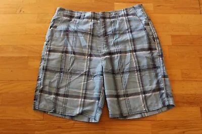 Newport Blue Island Brand Mens Swim Trunk Size 38 Blue Plaid • $12.99