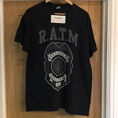 Rage Against The Machine Mens Black T Shirt Size Large • £14.99