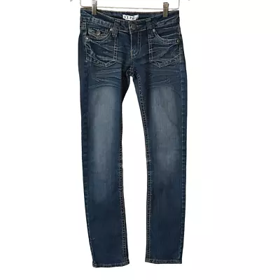 V.I.P. Jeans - Size 1/2 -  Skinny Blue Jeans - Denim • $12.50