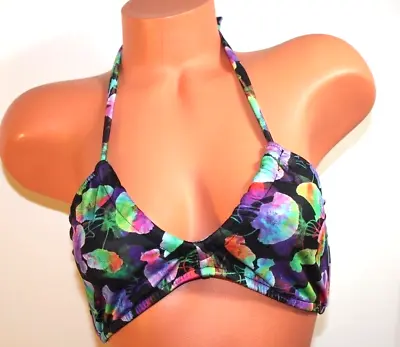 Women's Allen B By Allen Schwartz Multi-Colored Bikini Top Size 6 NWT • $15