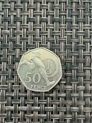 50p Coin Running Man Bannister 2004 Unique  • £7.90