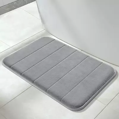 Memory Foam Bath Mat Rug 24 X 17 Inches Comfortable Soft Super Water Absorpt • $16.22