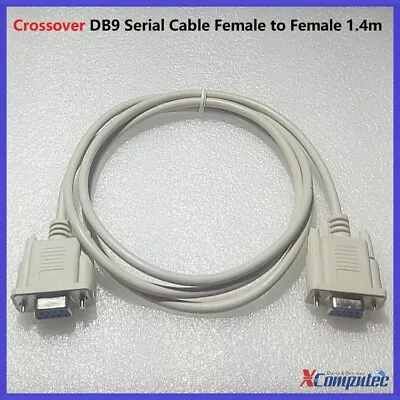 1.4M CROSSOVER Serial Cable RS232 DB9 9Pin Female To Female F-F Link Lead Cord • $14