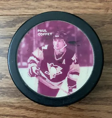 Vintage Paul Coffey Pittsburgh Penguins Hockey Puck • $9.97