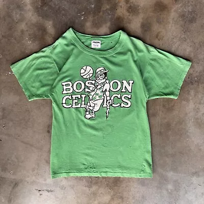 Vintage 80s Starter Boston Celtics Logo Single Stitch Mens Small T-Shirt USA • $44.95