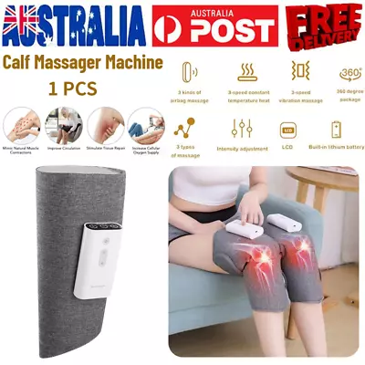 Leg Massager Heated Air Compression Foot Calf Massage Circulation Muscles Relax • $54.99