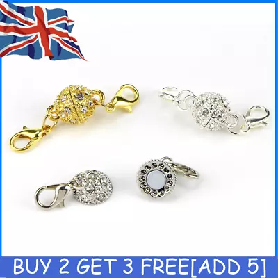 Strong Magnetic Clasp Converter Necklace Bracelet Easy Clasp Jewellery Connector • £3.83