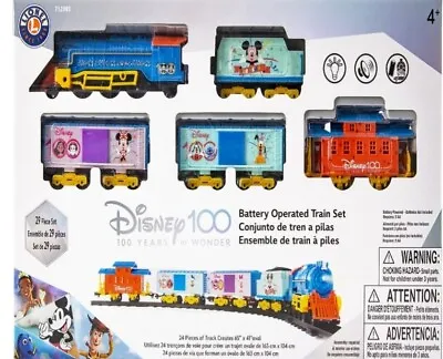 Lionel Disney 100 Battery Operated Train Set 712093 Years Of Wonder 29pcs New • $39.99