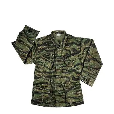 Reproduction Vintage Vietnam Tiger Stripe Fatigue Shirt Rip-Stop • $55.99