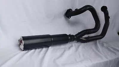 $495 • Buy Exhaust Custom System Model Top Black Gunr Fit For Harley Davidson VROD VRSCF 