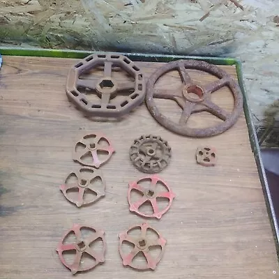 Vintage Industrial Wheels Steampunk LOT OF 9 • $20