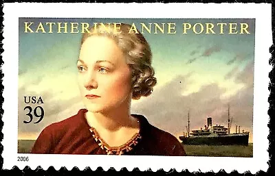 KATHERINE ANNE PORTER STAMP: Michael J. Deas Portrait George Platt Lynes Photo • $2.73