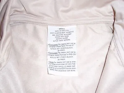 USGI Sand Tan 1/4 Zip Heat Retentive Moisture Resistant Sleeping Shirt All Sizes • $18.99