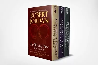 Wheel Time Premium Boxed Set III Books 7-9 (a Crown Swords By Jordan Robert • $67.16