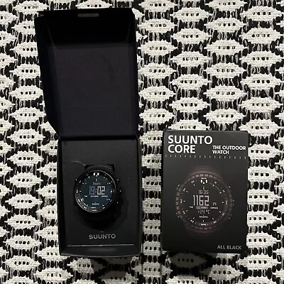 Suunto Core All Black Military Men's Outdoor Sports Adventure Watch SS014279010 • $219