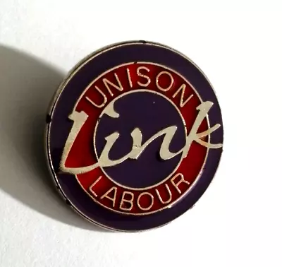 Unison Labour Link Trade Union Lapel Badge • £1.99