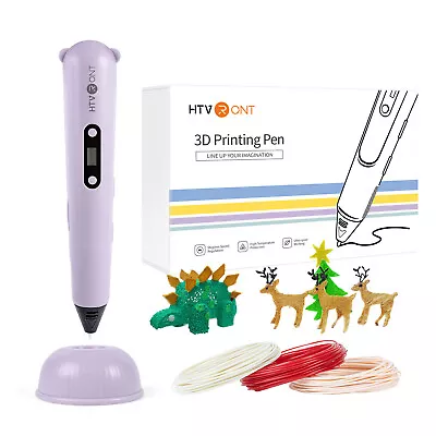 3D Printing Pen Drawing Pen Printer & LCD Screen & USB  & 3 Free Filaments Gift • $19.99