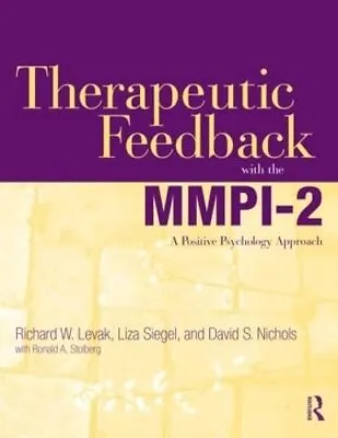 $16.31 • Buy Therapeutic Feedback With The MMPI-2: A Positive Psychology Approach