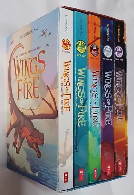 Wings Of Fire Box Set Books 1-5 Scholastic By Tui. T Sutherland FREE Shipping • $24.95