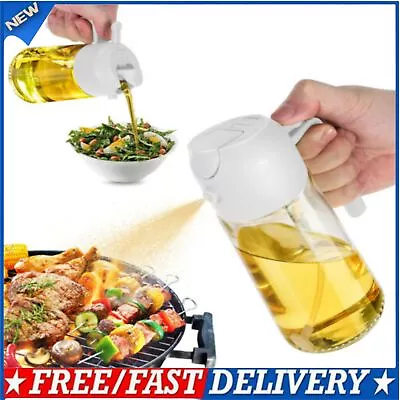 2-in-1 Glass Olive Oil Sprayer Dispenser- Cooking BBQ Roasting Oil Bottle AU • $16.18