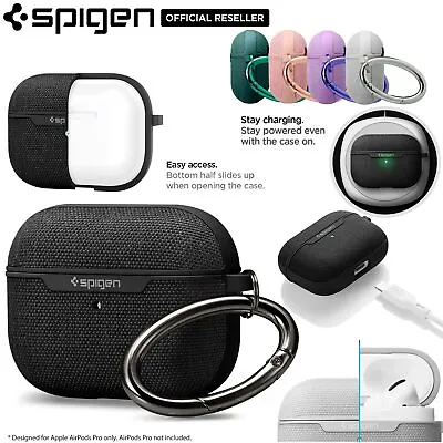 $39.99 • Buy For Apple AirPods Pro Case SPIGEN Urban Fit Hard PC Fabric Skin Slim Hook Cover