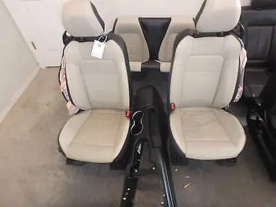 2015-2017 Ford Mustang Front Rear Seat Set Black Beige Heat Leather Convertible  • $1165.50