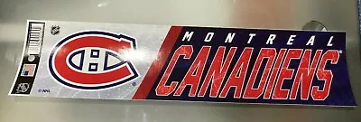 Official Montreal Canadiens NHL Decal Sticker Bumper Feel Free To View Auctions • $4.99