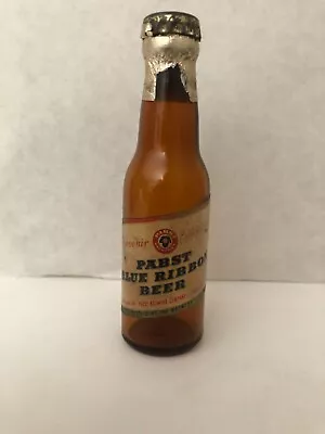 Pabst Blue Ribbon Souvenir Mini Bottle Foil Sealed With Cap • $10