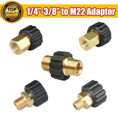 M22 Quick Release Connector Adapter Pressure Washer Coupling 14/15mm Fitting • $17.49