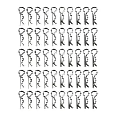 50Pcs M1*16mm R-Shaped Pins Steel Cotter Pins Hitch Pin Clips • $16.01