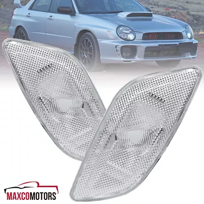 Clear Side Marker Lights Fits 2002-2003 Subaru Impreza WRX Corner Signal Lamps • $19.49