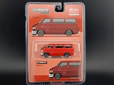 Tarmac Works Dodge Van Red MiJo Exclusives 1/64 • $13.99