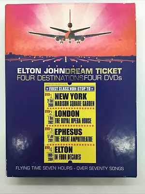 Elton John - Dream Ticket DVD 2004 4-Disc Set Used • $13.99