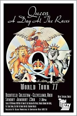 Queen Cleveland Coliseum FRAMED Concert Poster • $21.99