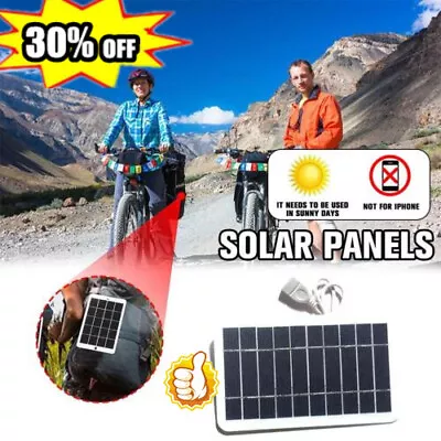 Mini Solar Panel Charger USB Output For Mobile Phone Kit 5V New BatteryUS • $4.97