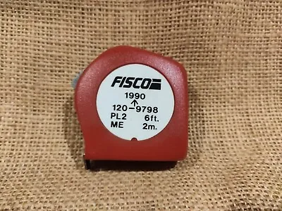 Vintage Tape Measure - FISCO 6ft 2m English Made Ex Military  Tool Dated 1990 • £12