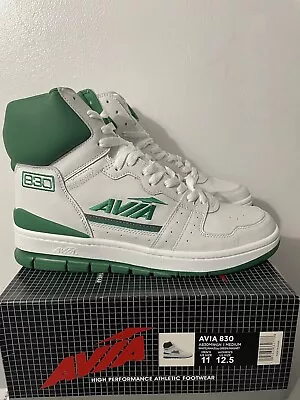 Brand New Sz 11 AVIA 830 Retro OG White Green 2023 Men High Top Basketball Shoes • $88