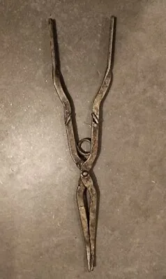 Antique Blacksmith TONGS Forging Anvil Tool - Vintage  • $9.99