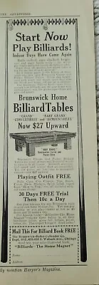 1915 Brunswick Carom And Pocket Billiards Pool Tables Vintage Ad • $17.13