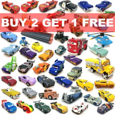 Disney Pixar Cars Lightning McQueen 1:55 Diecast Metal Model Car Toys Gift Loose • £20.39