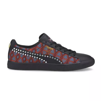 Puma Clyde X Dd Lace Up  Mens Black Burgundy Sneakers Casual Shoes 38817101 • $174.99